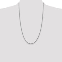 14k White Gold 2.25mm D/C Rope with Lobster Clasp Chain-018W-26