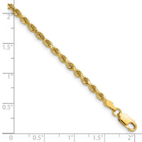 14k 2.75mm Diamond-cut Rope with Lobster Clasp Chain-021L-16