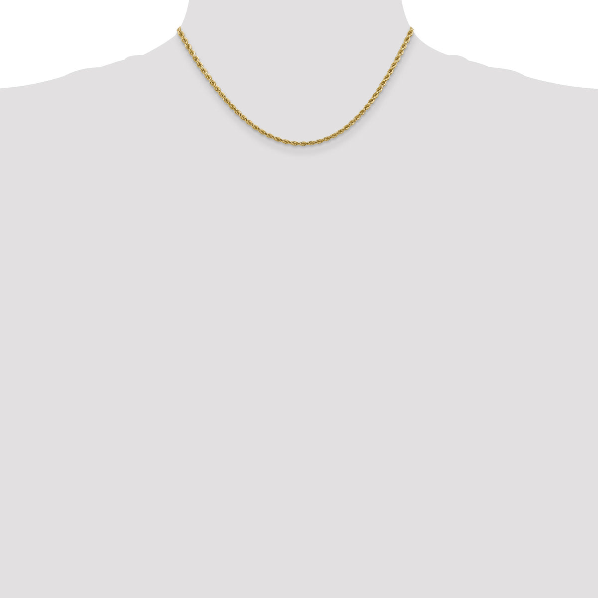 14k 2.75mm Diamond-cut Rope with Lobster Clasp Chain-021L-16