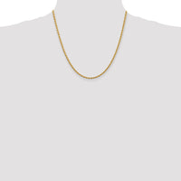 14K 20 inch 2.75mm Diamond-cut Rope with Lobster Clasp Chain-021L-20