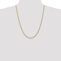 14k 2.75mm Diamond-cut Rope with Lobster Clasp Chain-021L-24