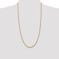14k 2.75mm Diamond-cut Rope with Lobster Clasp Chain-021L-26