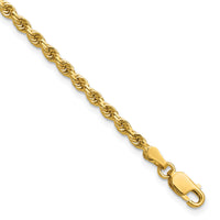 14k 2.75mm Diamond-cut Rope with Lobster Clasp Chain-021L-9