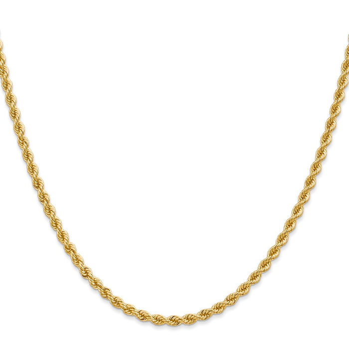 14K 18 inch 2.75mm Regular Rope with Lobster Clasp Chain-021S-18