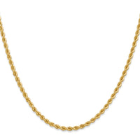 14K 36 inch 2.75mm Regular Rope with Lobster Clasp Chain-021S-36