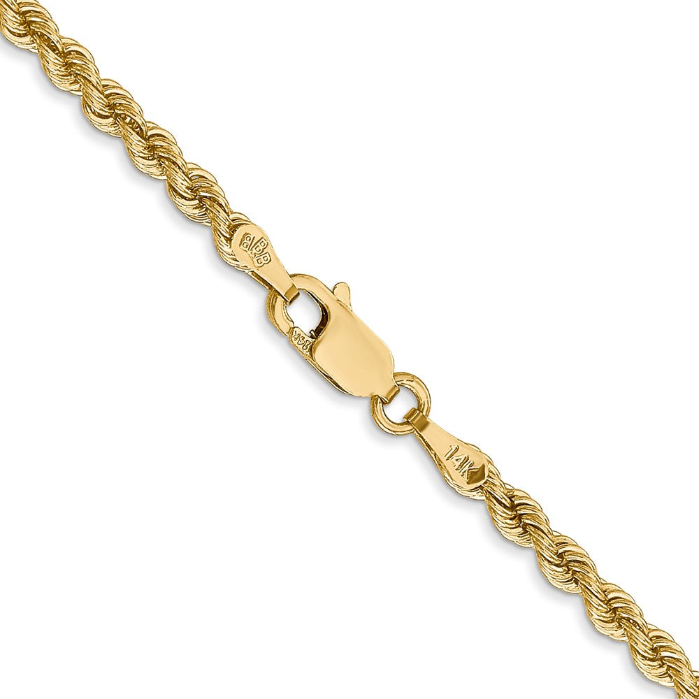 14K 16 inch 2.75mm Regular Rope with Lobster Clasp Chain-021S-16