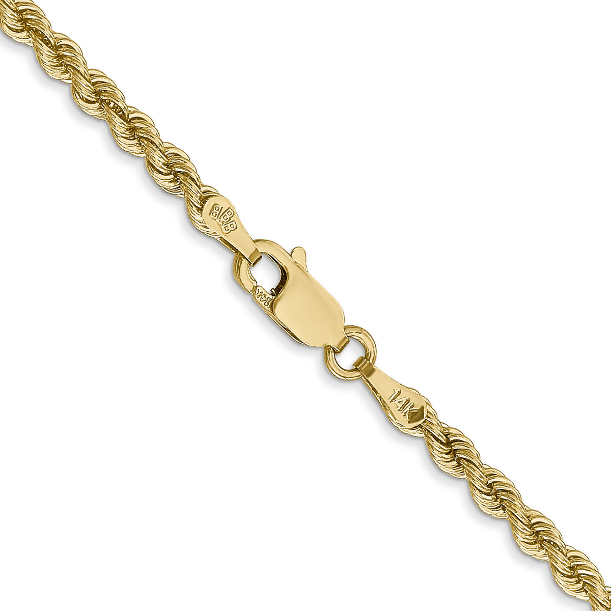 14K 2.75mm Regular Rope Chain-021S-26