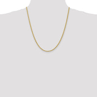 14K 2.75mm Regular Rope Chain-021S-22