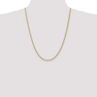 14K 2.75mm Regular Rope Chain-021S-24