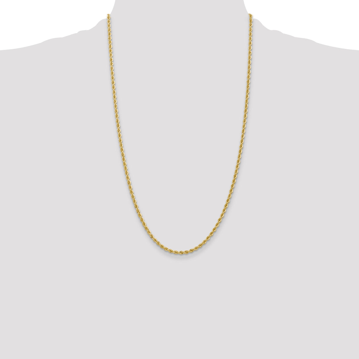 14K 2.75mm Regular Rope Chain-021S-26