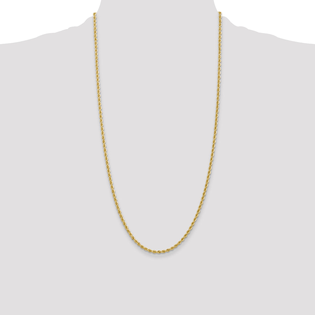 14K 2.75mm Regular Rope Chain-021S-28