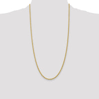 14K 2.75mm Regular Rope Chain-021S-28