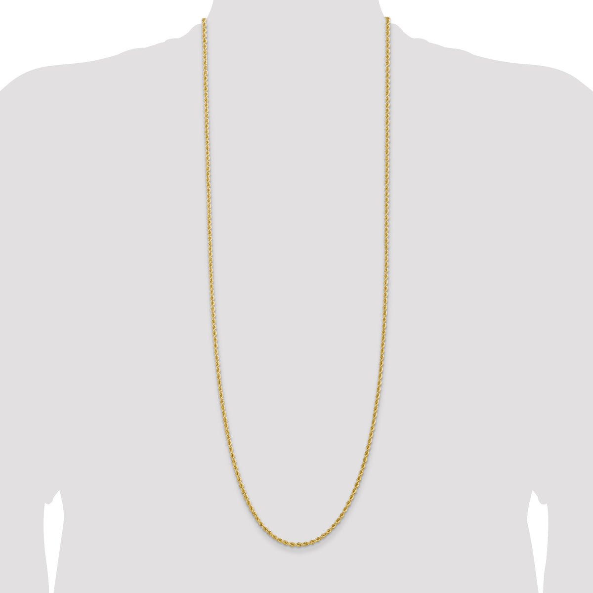 14K 2.75mm Regular Rope Chain-021S-36
