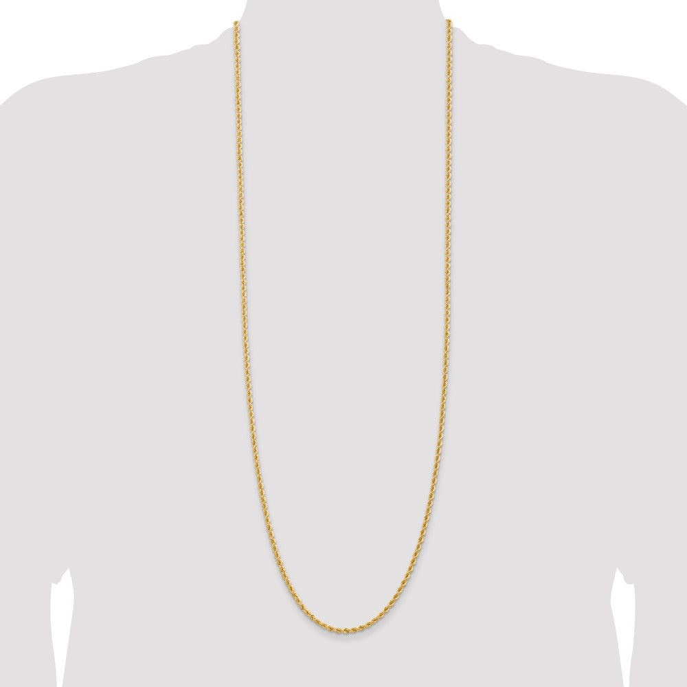 14K 36 inch 2.75mm Regular Rope with Lobster Clasp Chain-021S-36