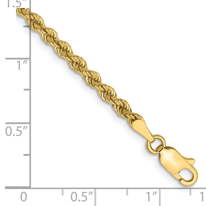 14K 2.75mm Regular Rope Chain-021S-8