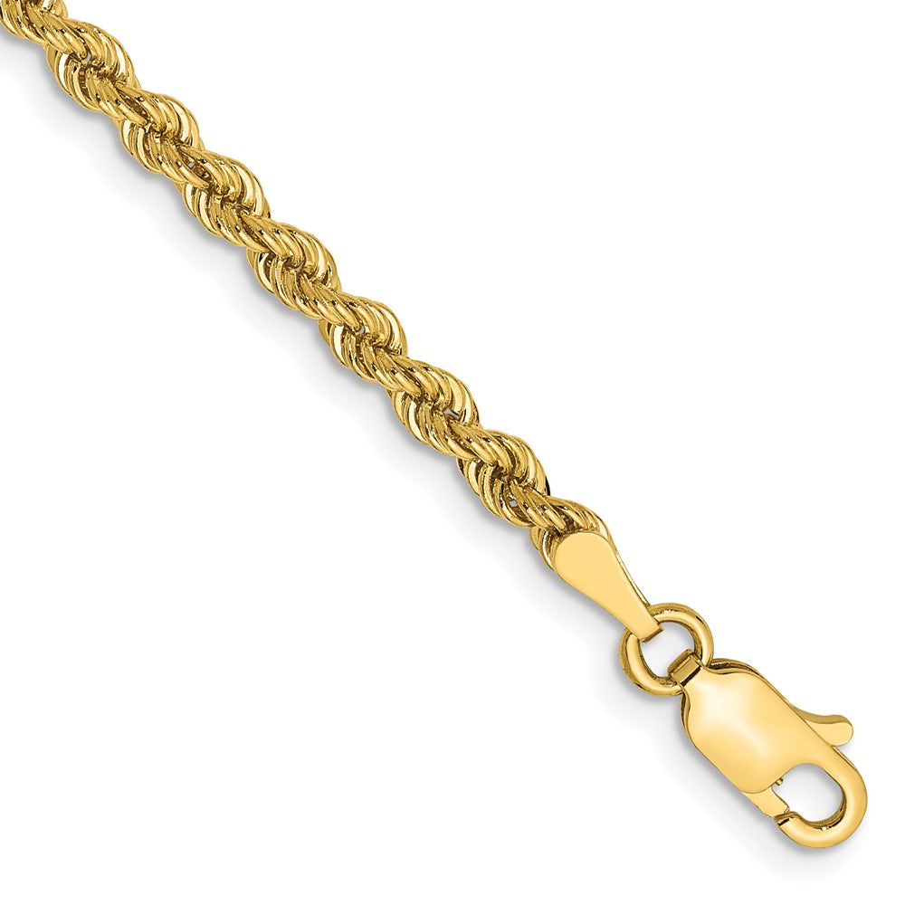 14K 9 inch 2.75mm Regular Rope with Lobster Clasp Chain-021S-9