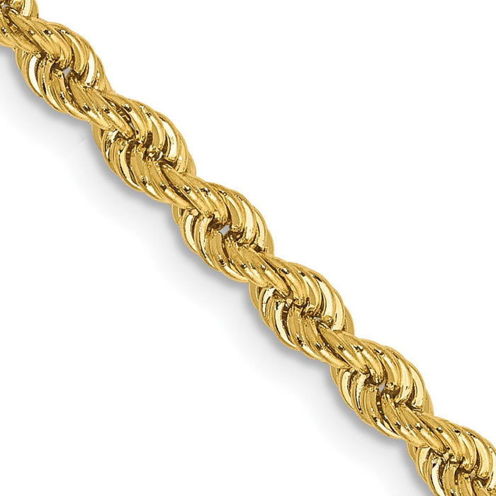 14K 18 inch 2.75mm Regular Rope with Lobster Clasp Chain-021S-18