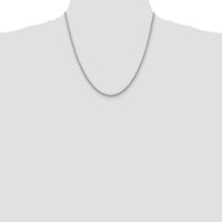 14k White Gold 2.75mm D/C Rope with Lobster Clasp Chain-021W-20