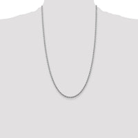 14k White Gold 2.75mm D/C Rope with Lobster Clasp Chain-021W-26