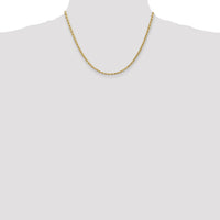14k 3mm D/C Rope with Lobster Clasp Chain-023L-18