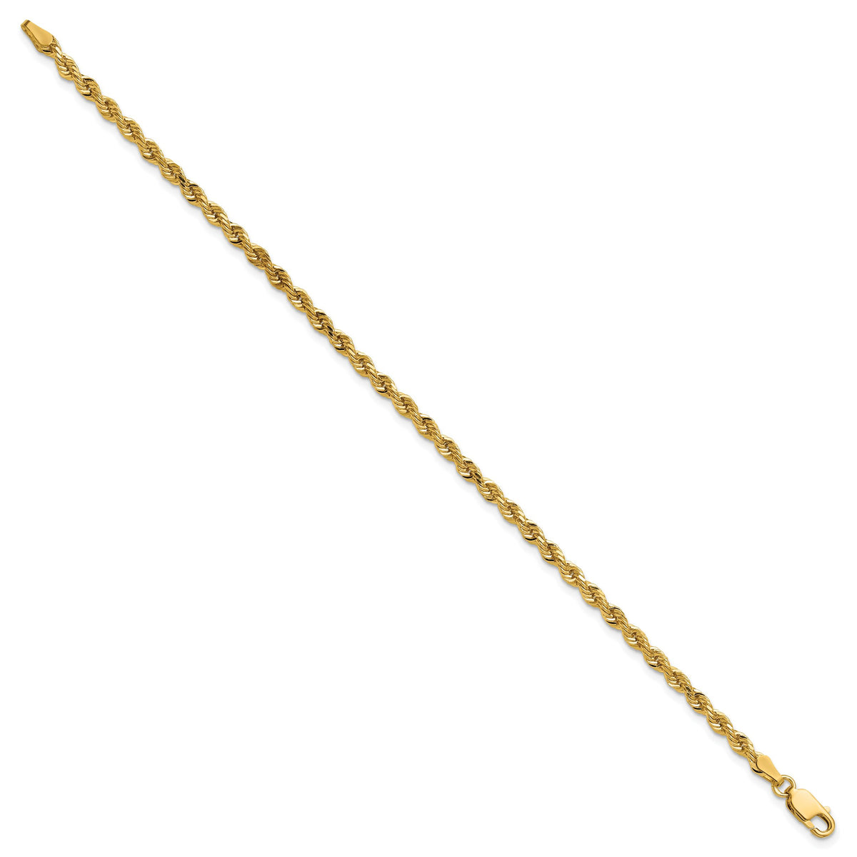 14k 3mm D/C Rope with Lobster Clasp Chain-023L-9