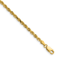 14k 3mm D/C Rope with Lobster Clasp Chain-023L-28