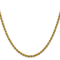 14k 3mm Regular Rope Chain-023S-22