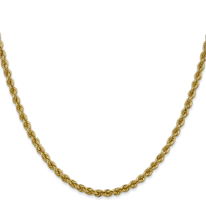14k 3mm Regular Rope Chain-023S-26