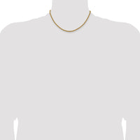 14k 3mm Regular Rope Chain-023S-16