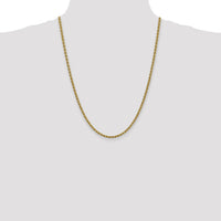 14k 3mm Regular Rope Chain-023S-24