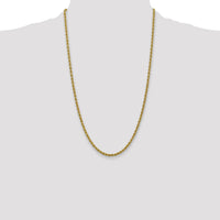 14k 3mm Regular Rope Chain-023S-26