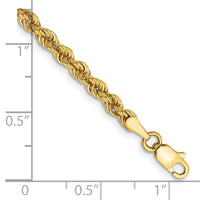 14k 3mm Regular Rope Chain-023S-8