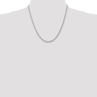 14k White Gold 3mm D/C Rope with Lobster Clasp Chain-023W-20