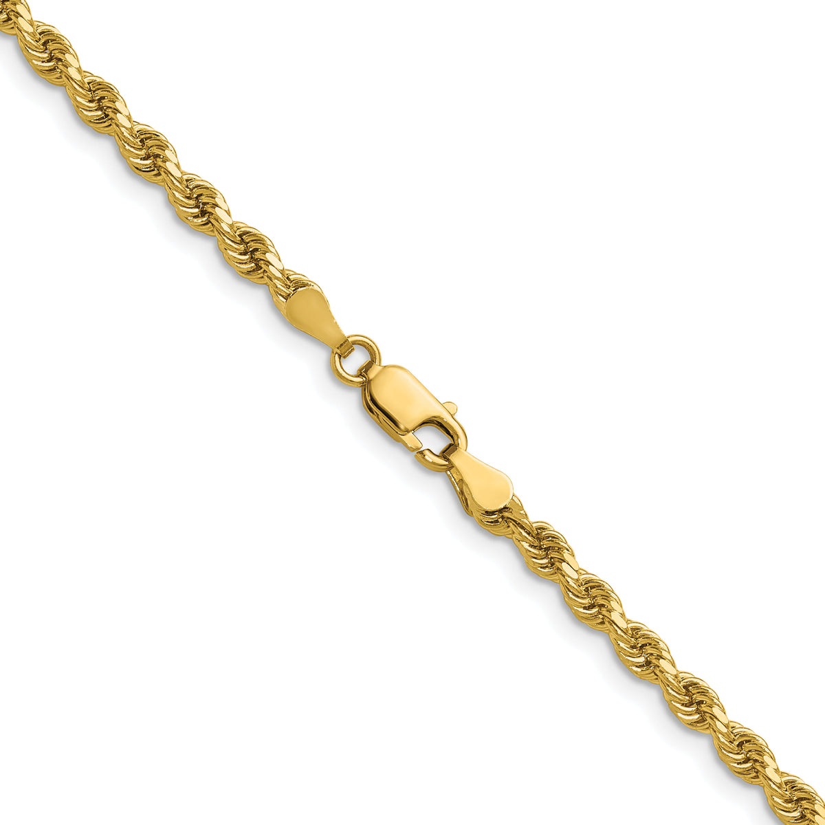 14k 3.25mm D/C Rope with Lobster Clasp Chain-024L-28