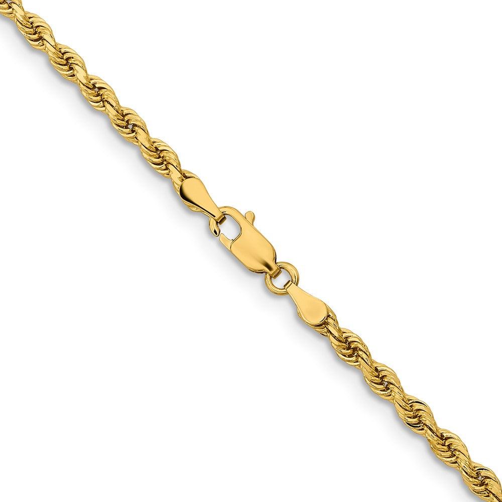 14K 16 inch 3.25mm Diamond-cut Rope with Lobster Clasp Chain-024L-16