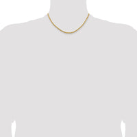 14K 16 inch 3.25mm Diamond-cut Rope with Lobster Clasp Chain-024L-16