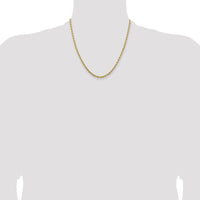 14k 3.25mm D/C Rope with Lobster Clasp Chain-024L-20