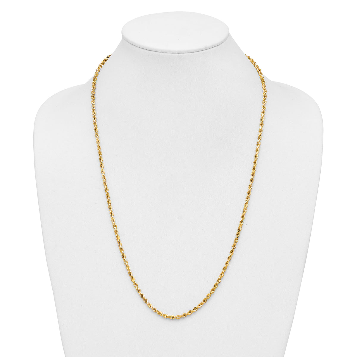 14k 3.25mm D/C Rope with Lobster Clasp Chain-024L-26