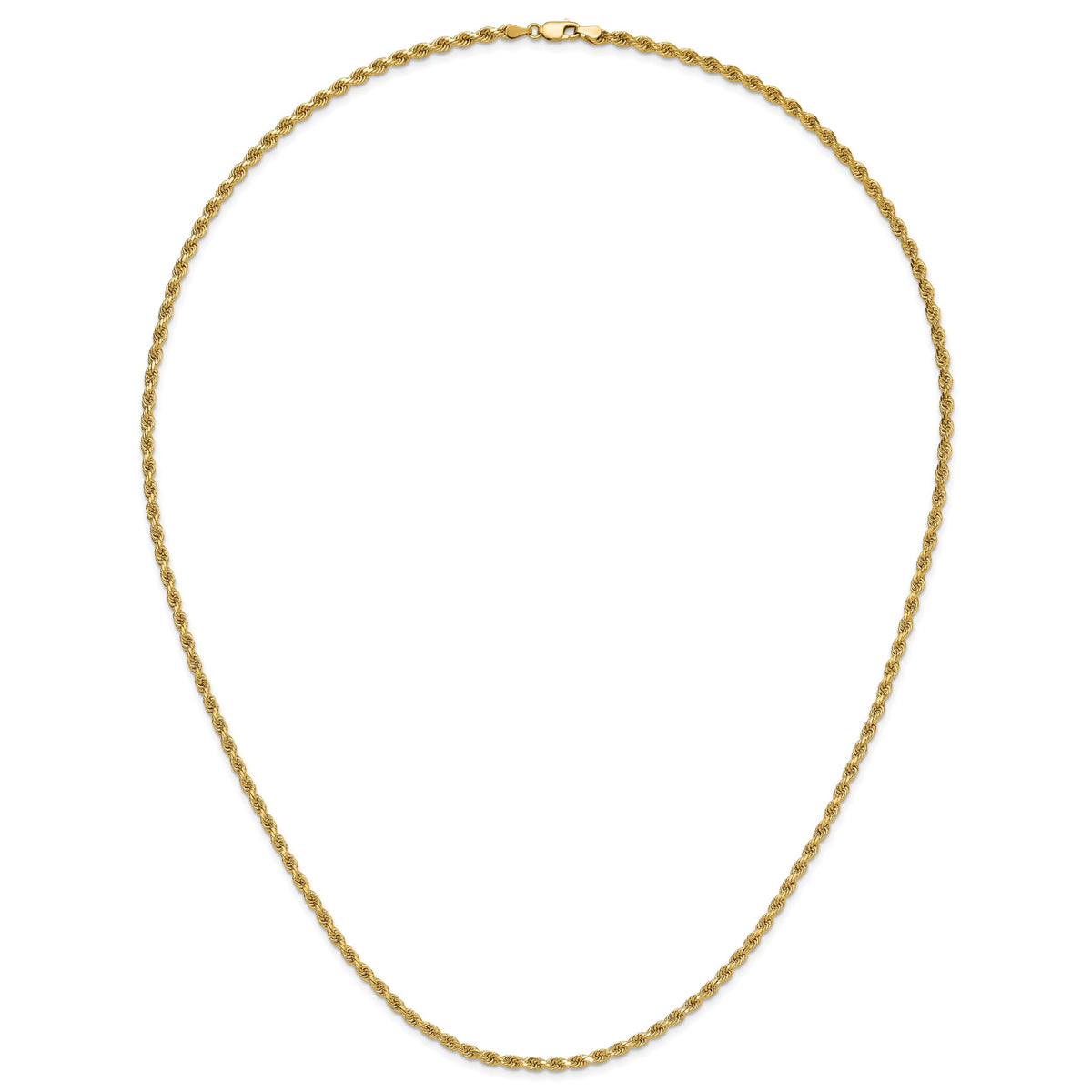 14k 3.25mm D/C Rope with Lobster Clasp Chain-024L-26