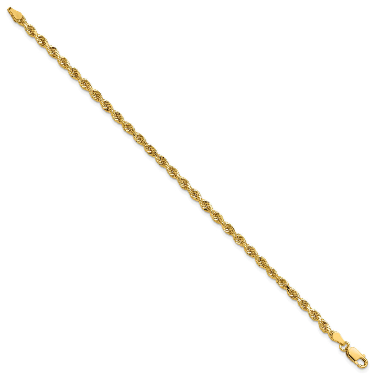 14k 3.25mm D/C Rope with Lobster Clasp Chain-024L-8