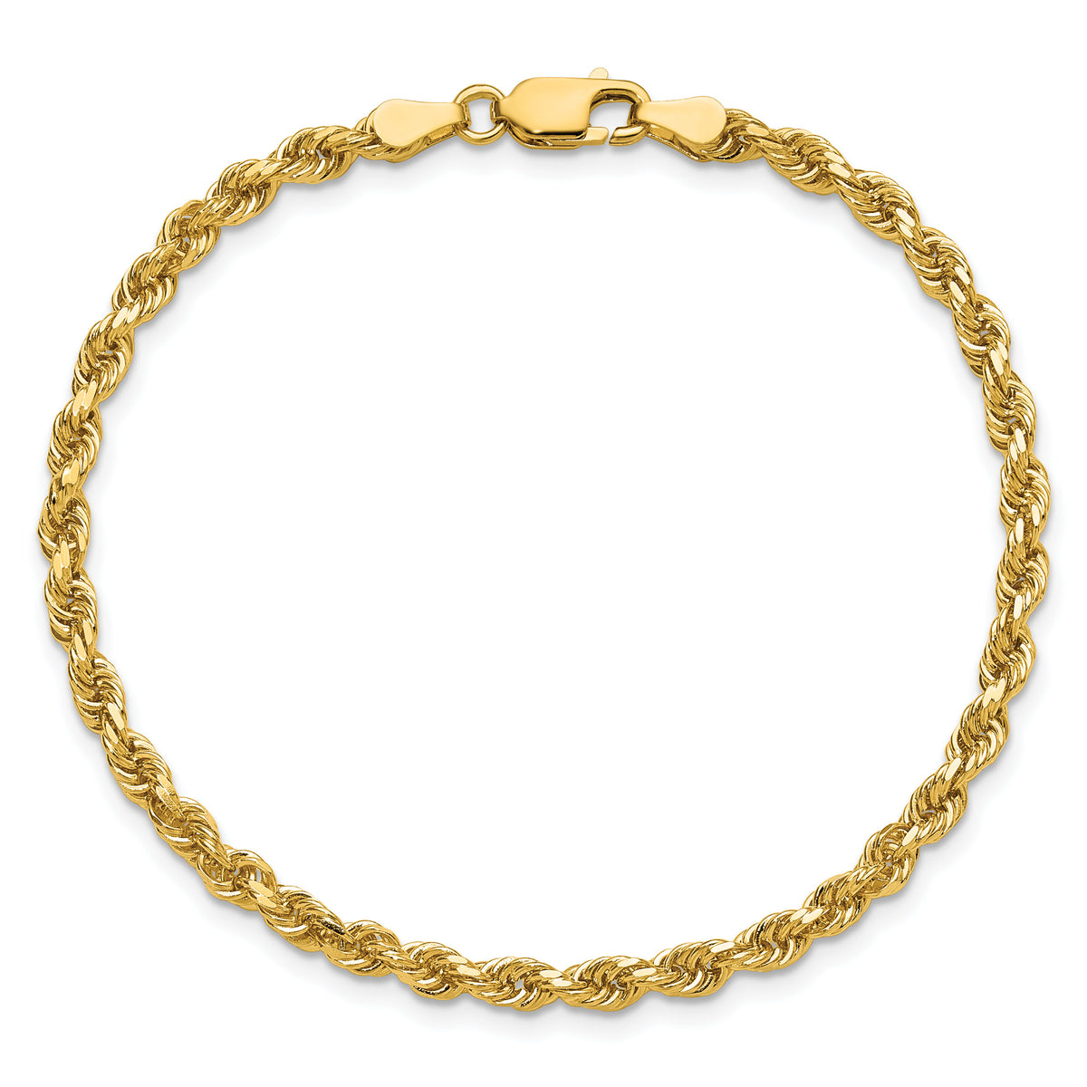 14k 3.25mm D/C Rope with Lobster Clasp Chain-024L-7