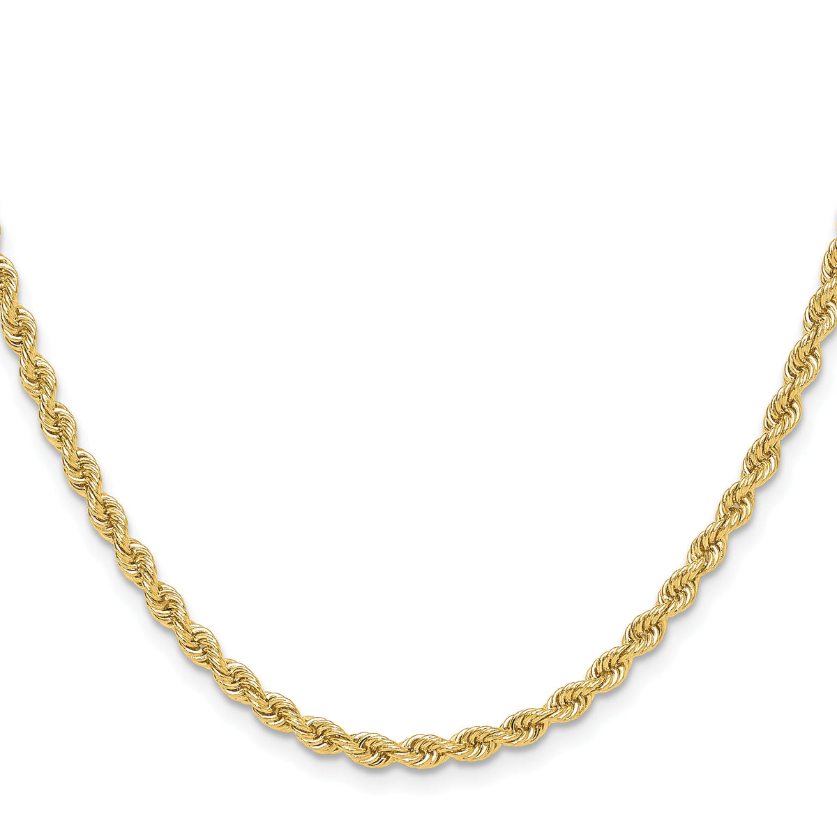 14k 3.3mm Regular Rope Chain-024S-20