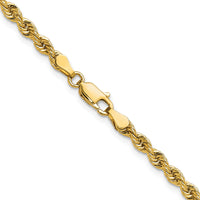 14k 3.3mm Regular Rope Chain-024S-26