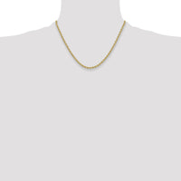 14k 3.3mm Regular Rope Chain-024S-18