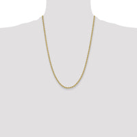 14k 3.3mm Regular Rope Chain-024S-24