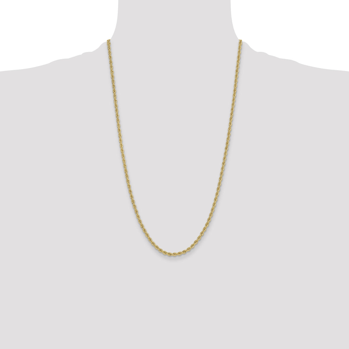 14k 3.3mm Regular Rope Chain-024S-26
