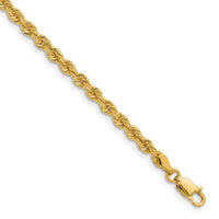 14k 3.3mm Regular Rope Chain-024S-7