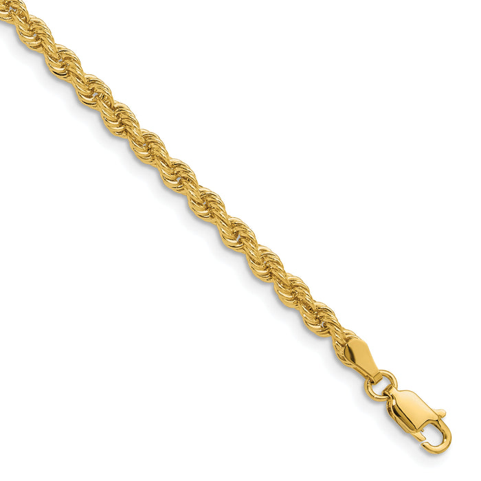 14k 3.3mm Regular Rope Chain-024S-7