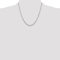 14k White Gold 3.25mm D/C Rope with Lobster Clasp Chain-024W-20
