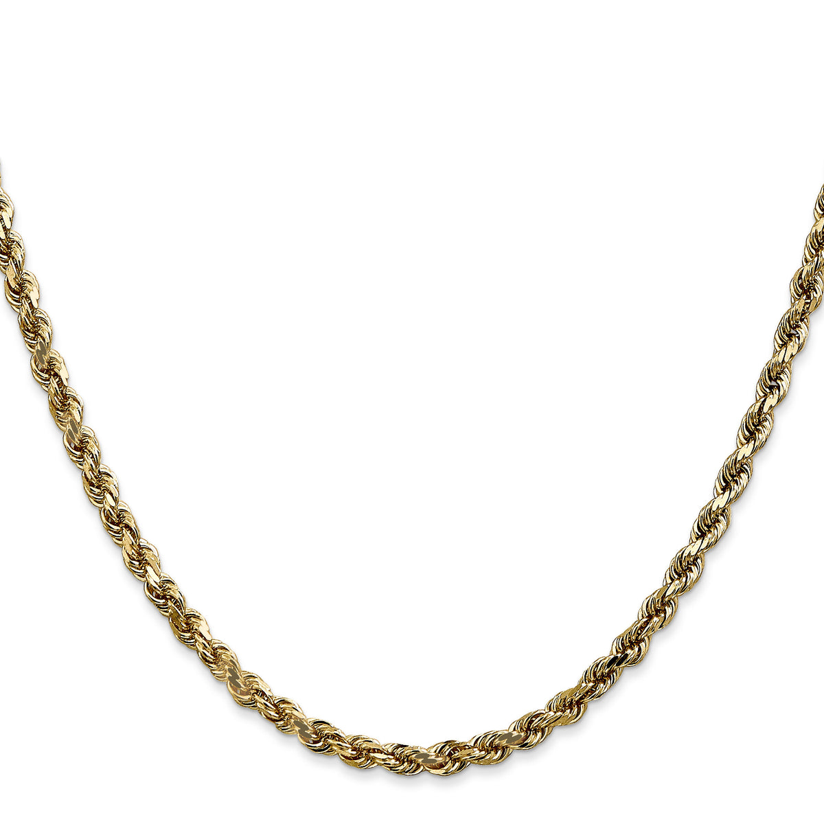 14k 3.5mm D/C Rope with Lobster Clasp Chain-025L-28